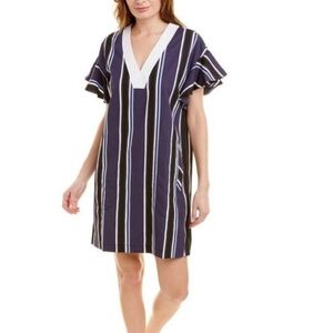 Pearl Lela Rose stripe mini dress, size M, nwot